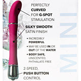 Satin Scoop Vibrator - Pink