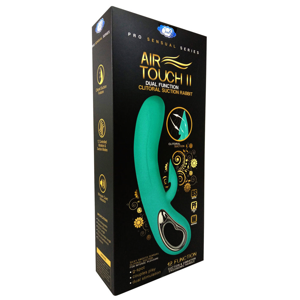 Air Touch II Clitoral Suction Vibrator - Teal