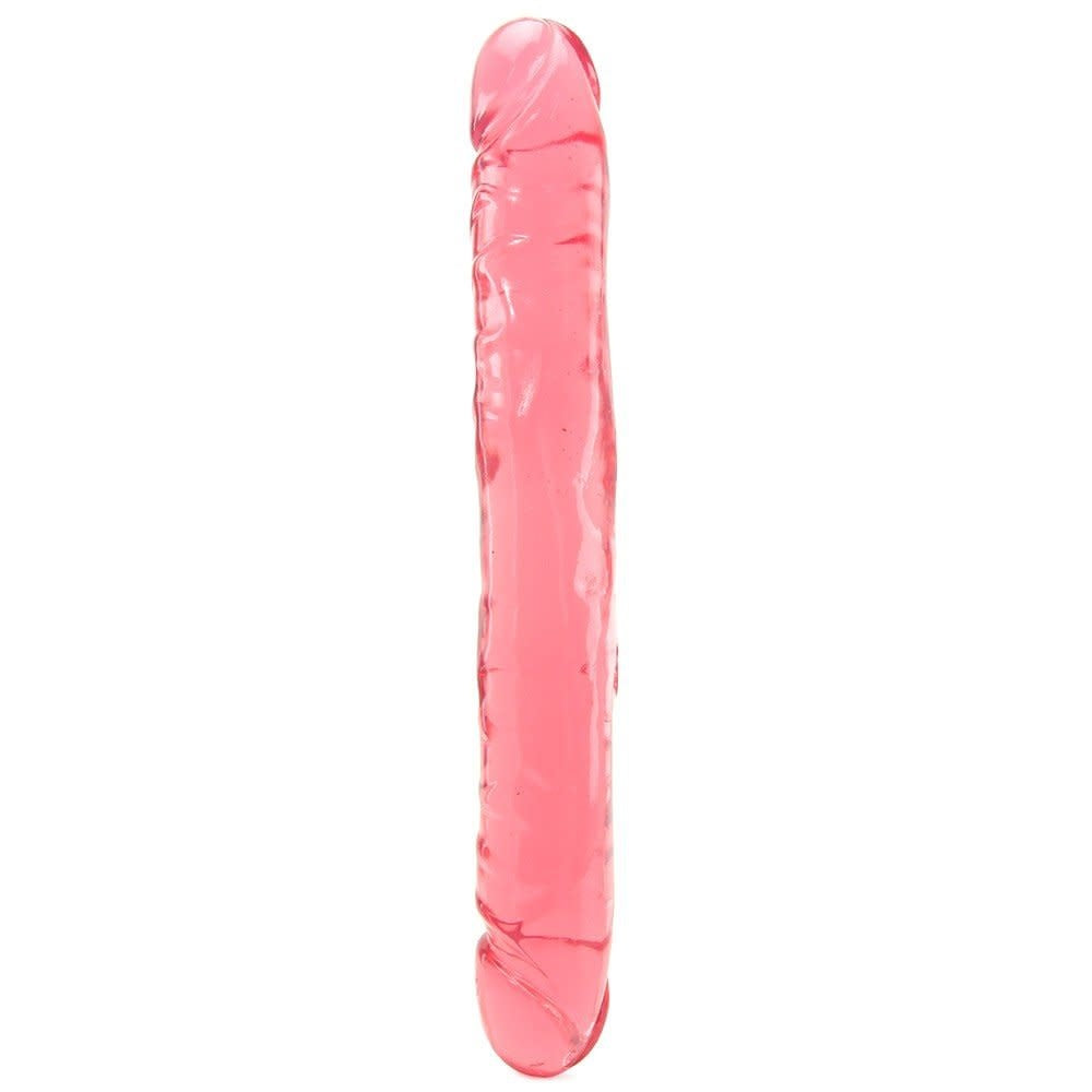 Crystal Jellies 12-inch Jr. Double Dong - Pink