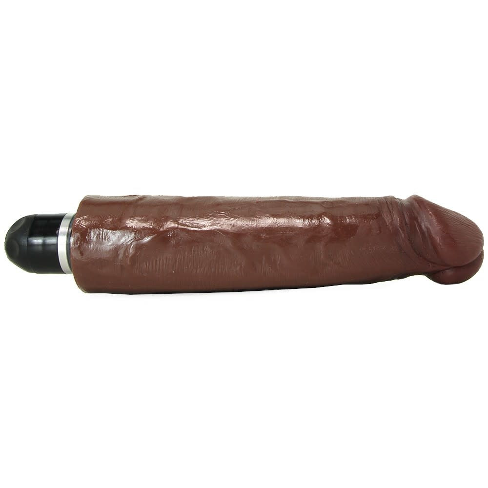 King Cock 7-inch Vibrating Stiffy - Chocolate