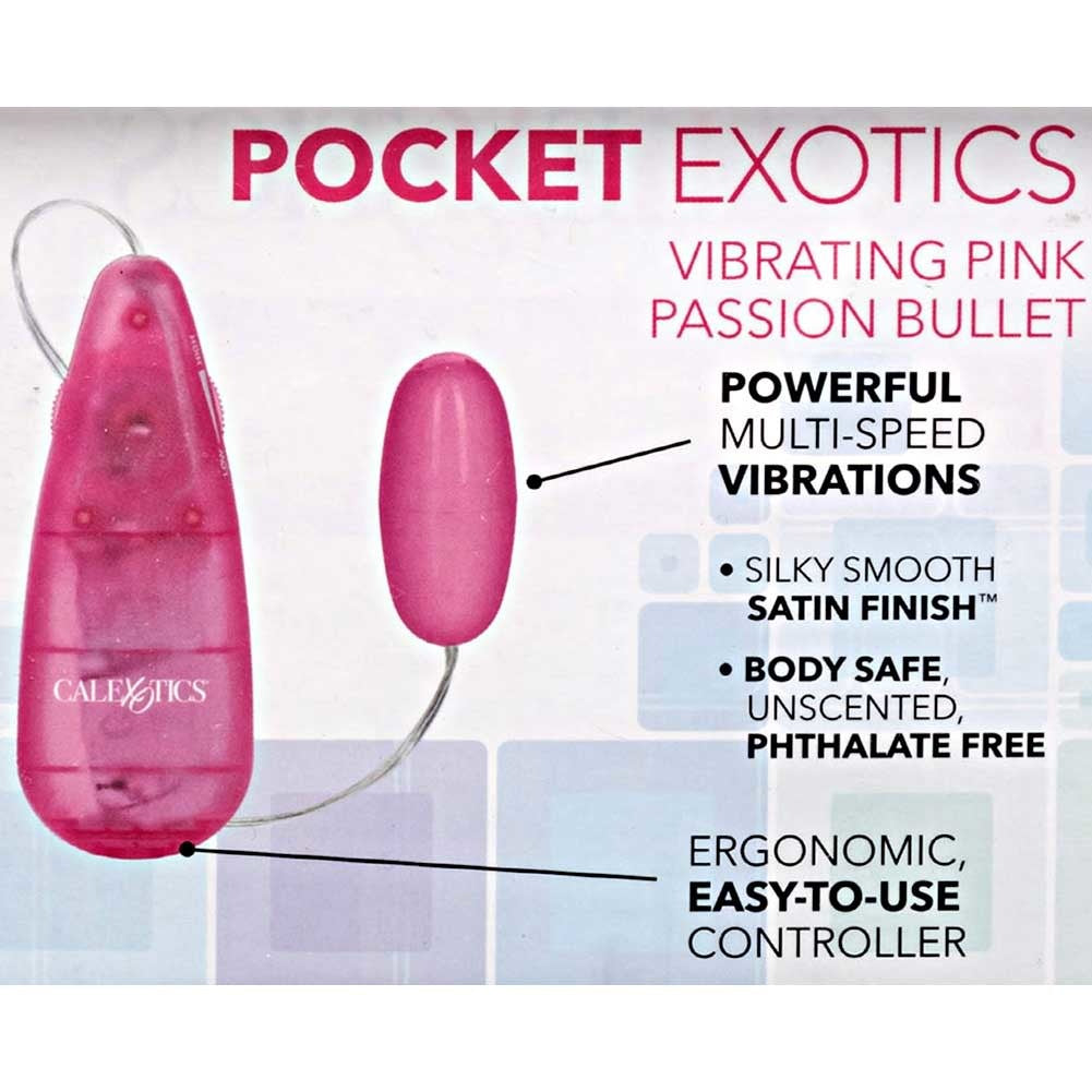 Pocket Exotics Vibrating Pink Passion Bullet