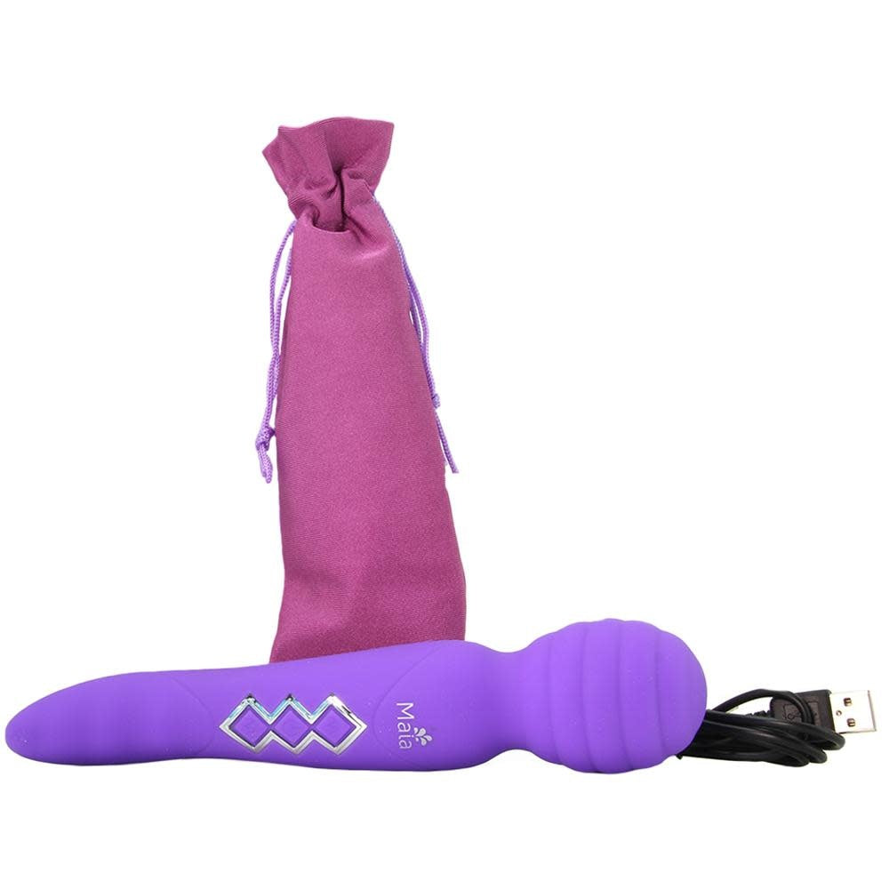 Zoe Maia Dual Vibrating Wand - Purple