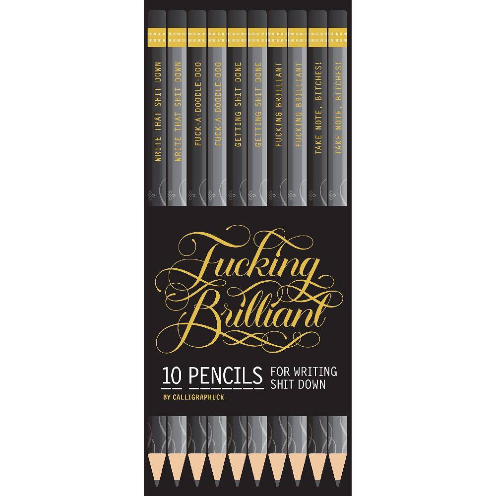 Fucking Brilliant Pencils 10 Pack