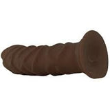 Ragin' D Suction Cup Base Dildo 8 Inch - Chocolate