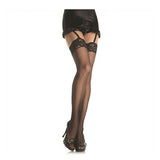 Nylon Sheer Thigh Hi Lace Top