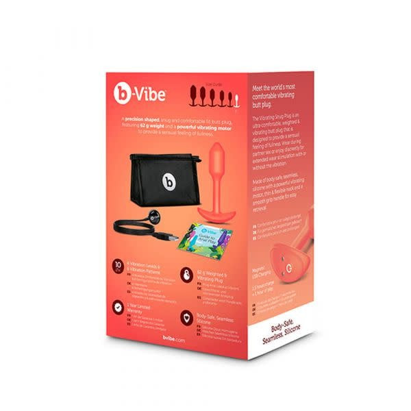 b-Vibe Vibrating Snug Plug - Small Orange