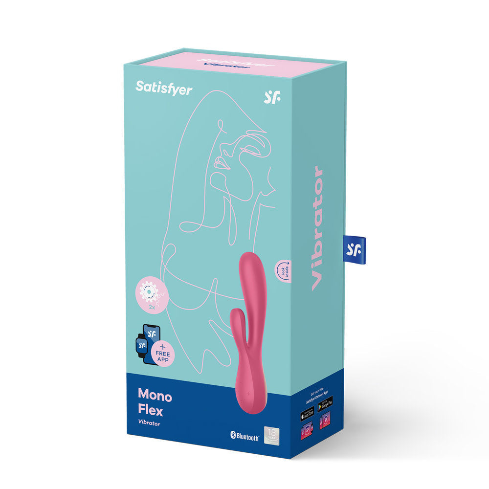 Mono Flex G-Spot Rabbit Vibrator Red