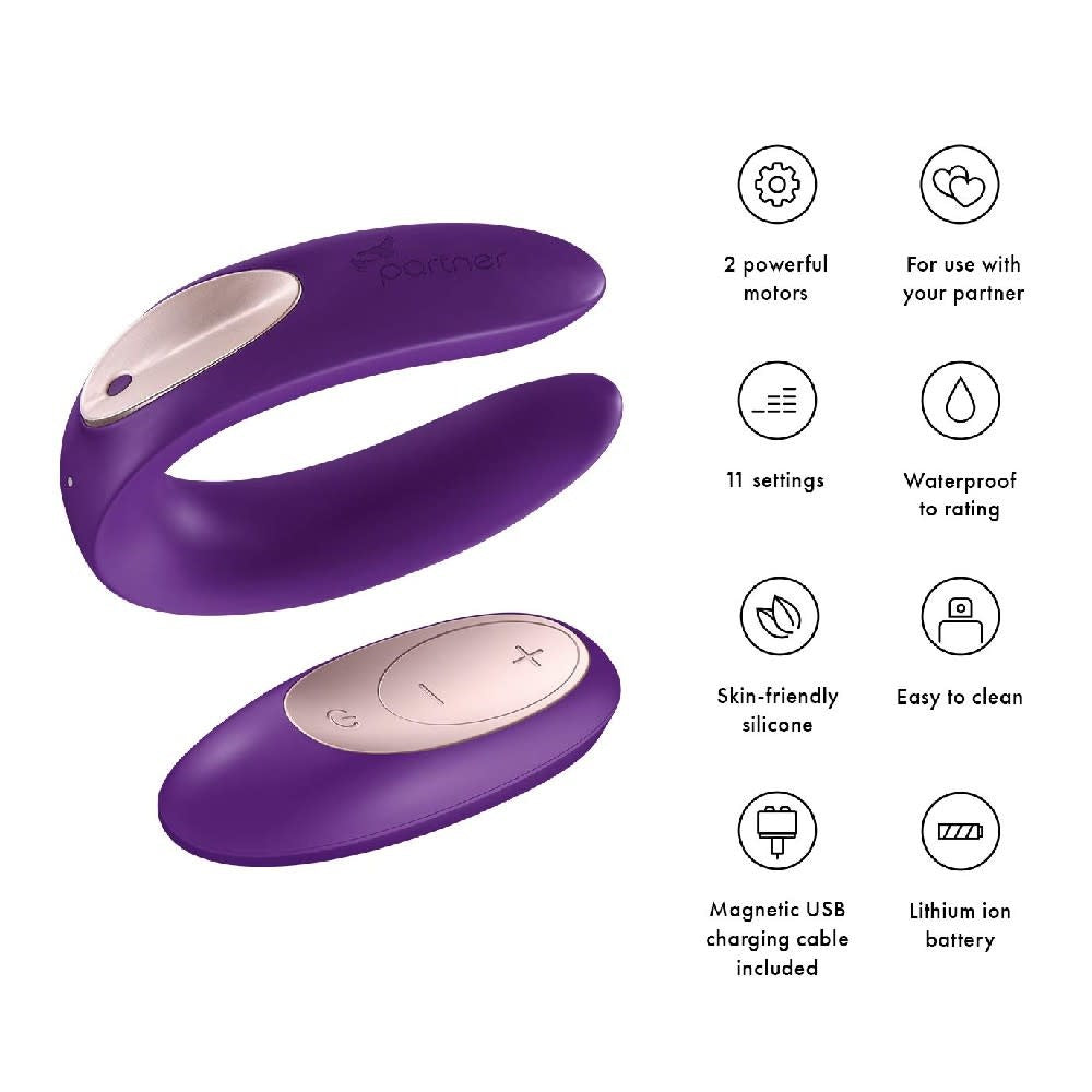 Double Plus Partner Vibrator With Remote