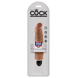 King Cock 7-inch Vibrating Stiffy - Caramel