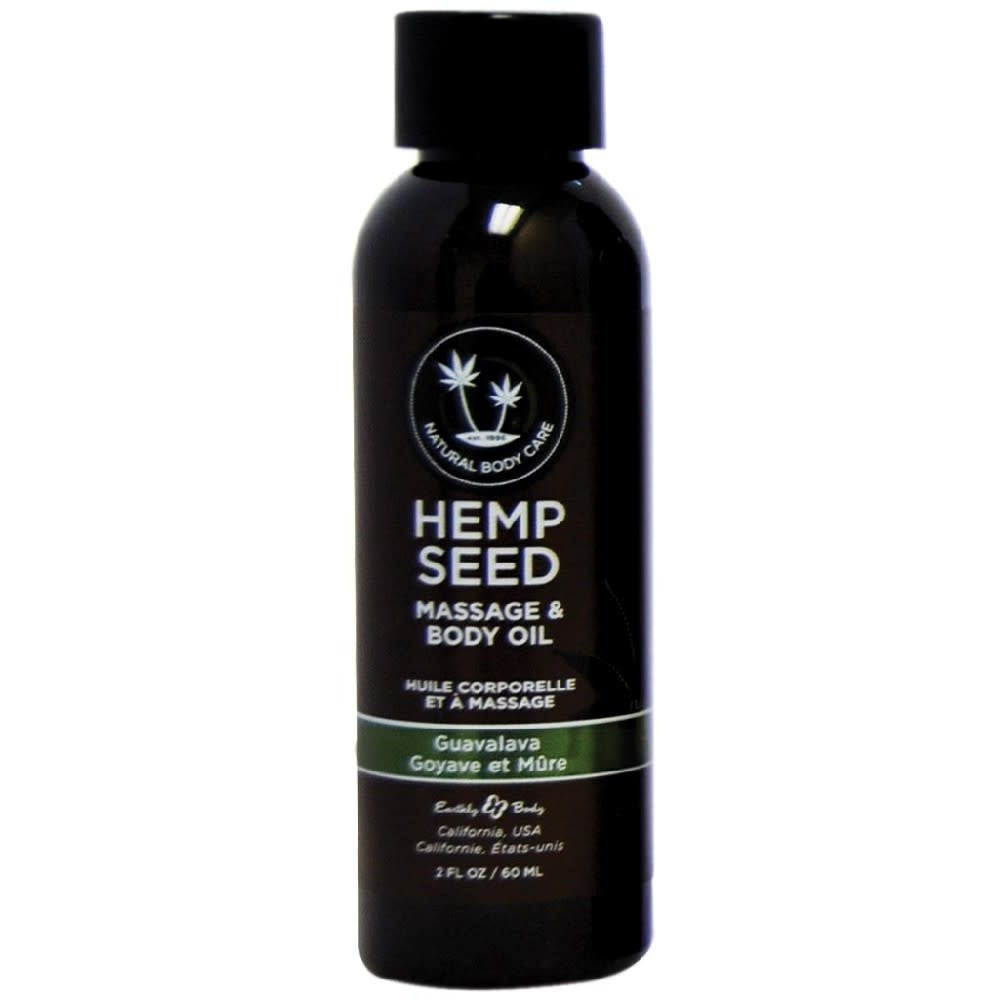 Guavalava Hemp Seed Massage Oil - 2 oz.