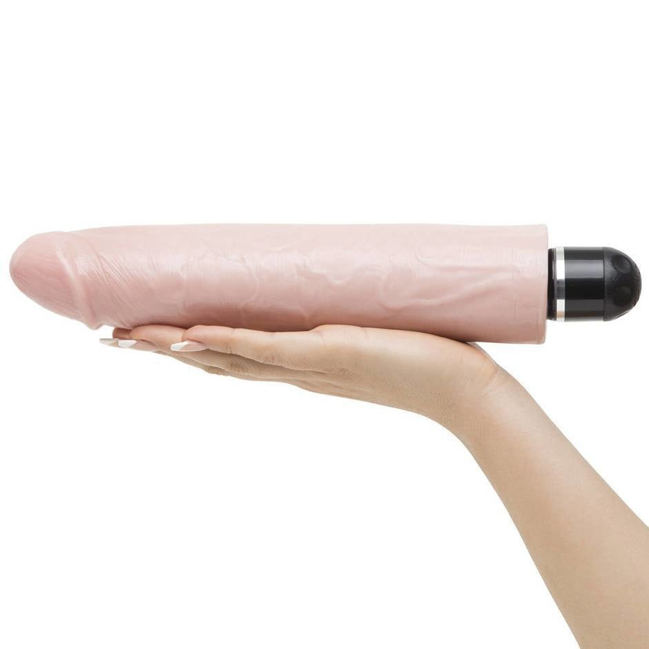 King Cock 10-inch Vibrating Stiffy - Vanilla