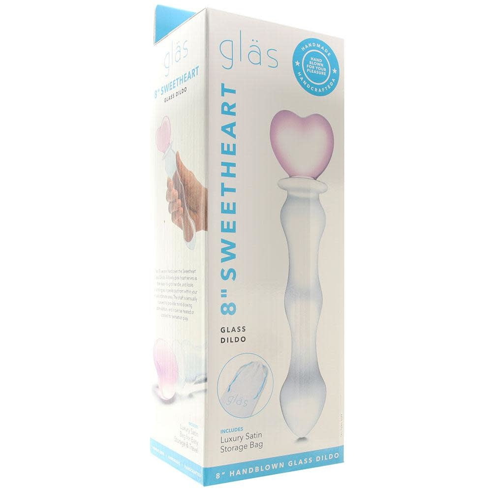 8" Sweetheart Glass Dildo