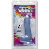 Crystal Jellies 7.5" Cock with Balls - Clear