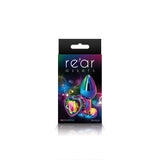 Rear Assets Anal Plug - Multicolor - Medium - Rainbow Heart