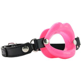 Silicone O-Ring Lips Gag - Pink