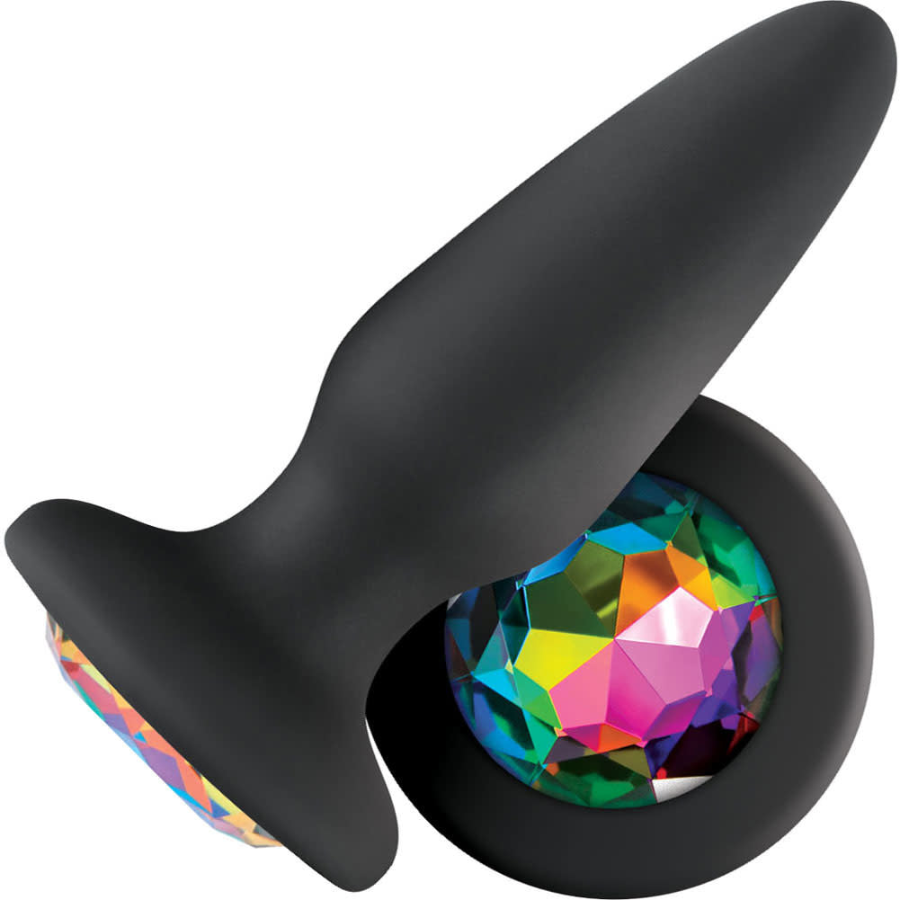 Glams Rainbow Gem Silicone Butt Plug