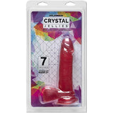 Crystal Jellies Ballsy Super Cock 7-inch - Pink