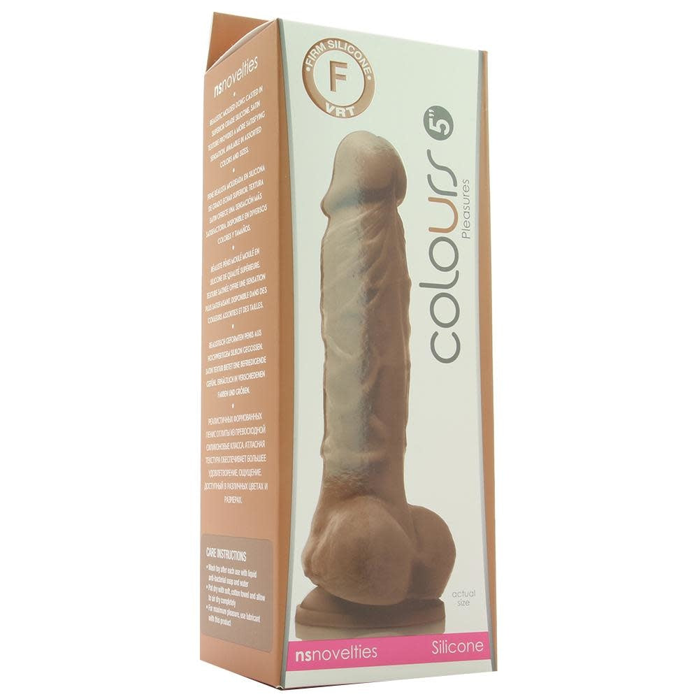 Colours Pleasures - 5 Inch Dildo - Brown