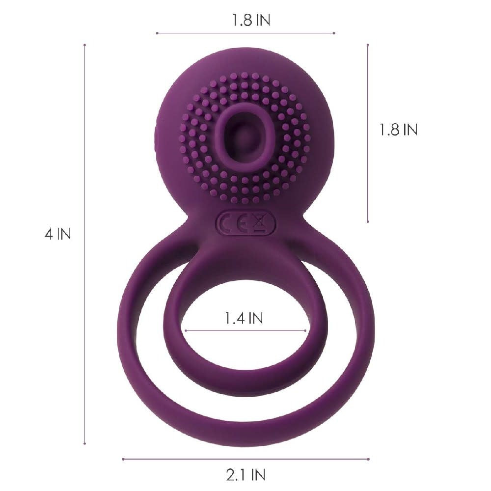 Tammy Double Ring Vibrating Cock Ring