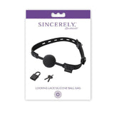 Locking Lace Silicone Ball Gag