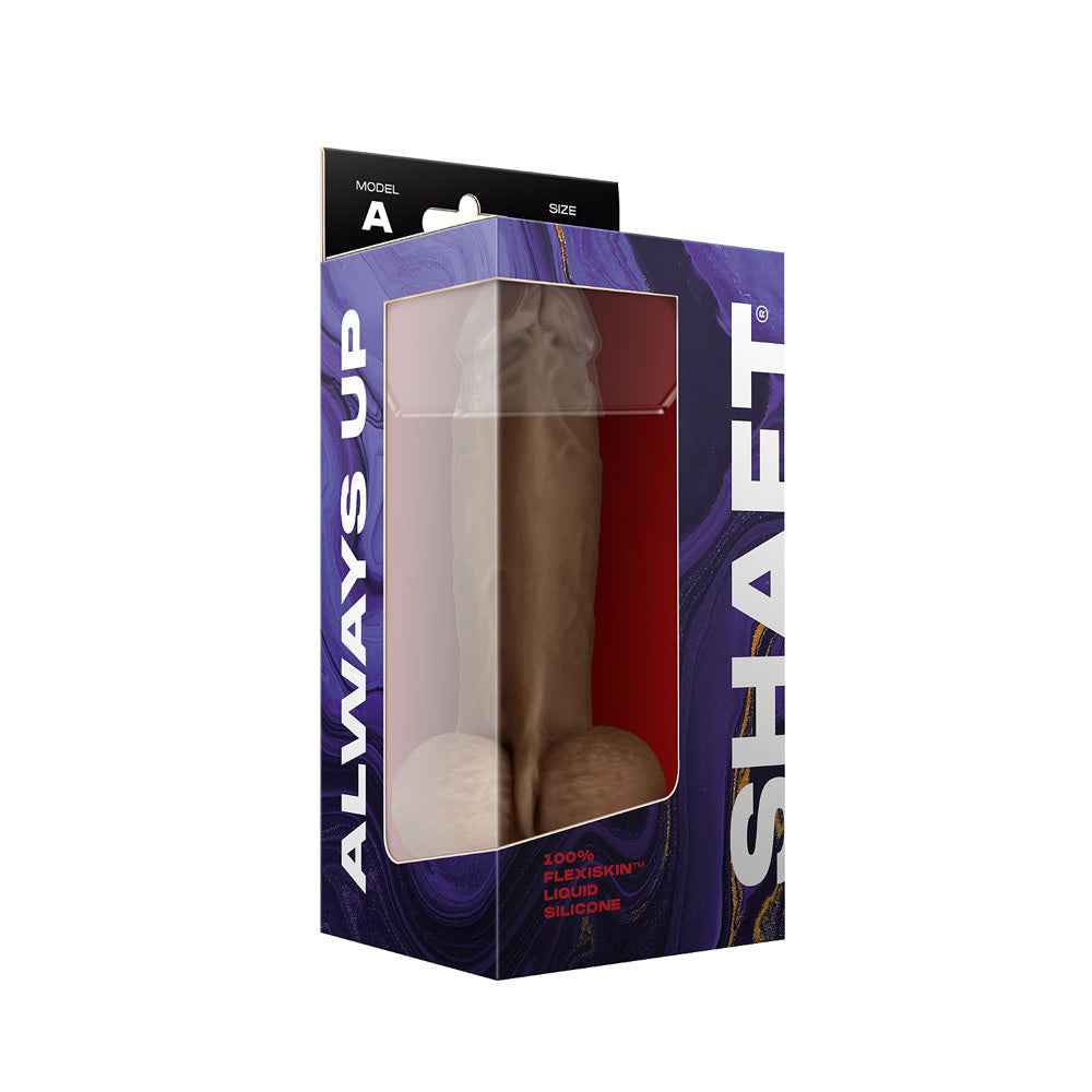 Shaft Model A Flexskin Liquid Silicone 8.5" Dong w/Balls - Oak