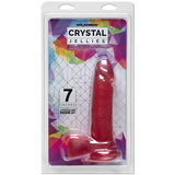 Crystal Jellies Ballsy Super Cock 7-inch - Pink