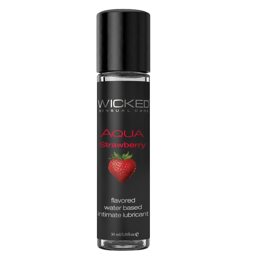 Aqua Waterbased Lubricant - 1 oz Strawberry