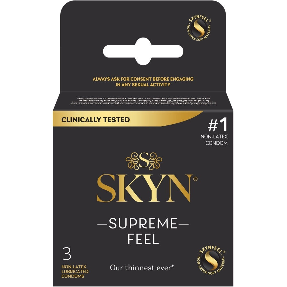 SKYN Supreme Feel Non-Latex Condom 3-Pack