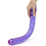 Crystal Jellies 18-inch Double Dildo - Purple