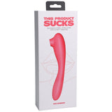 This Product Sucks - Sucking Clitoral Stimulator With Bendable G-Spot Vibrator - Pink