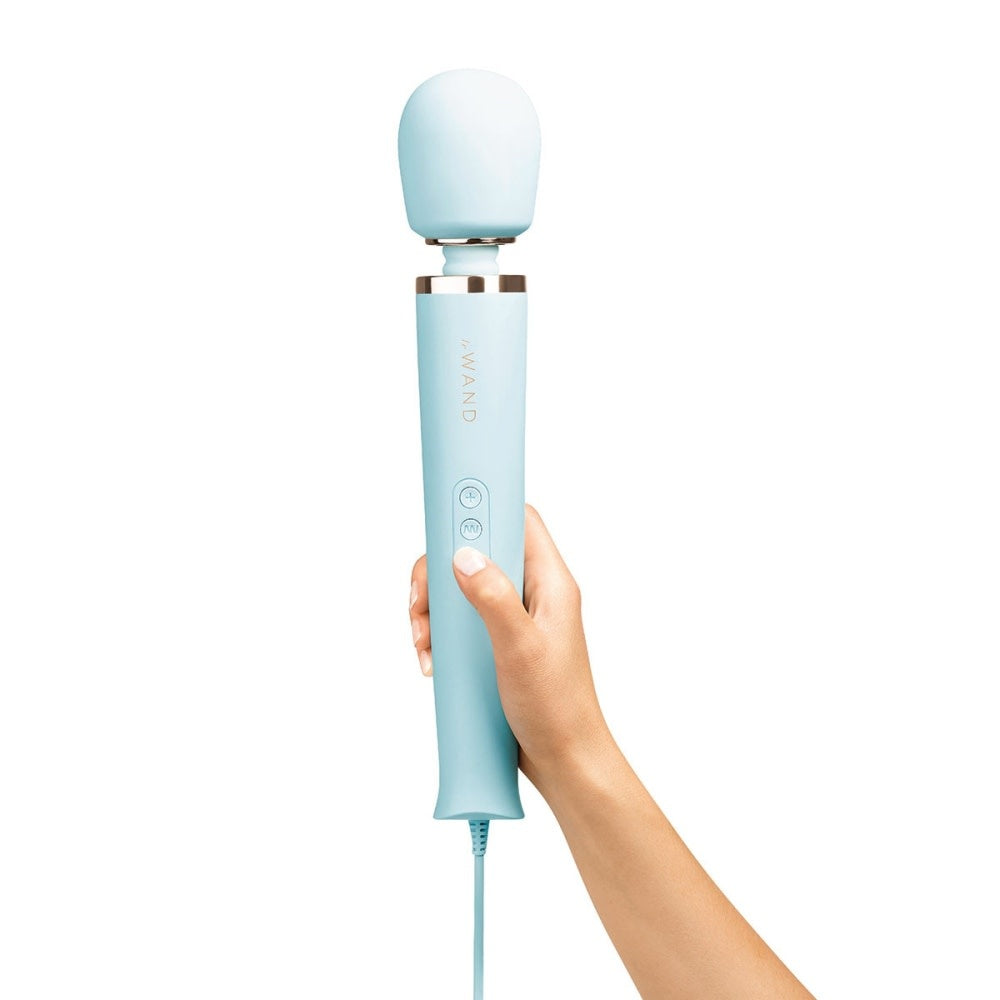 Le Wand Powerful Plug-In Vibrating Massager - Sky Blue