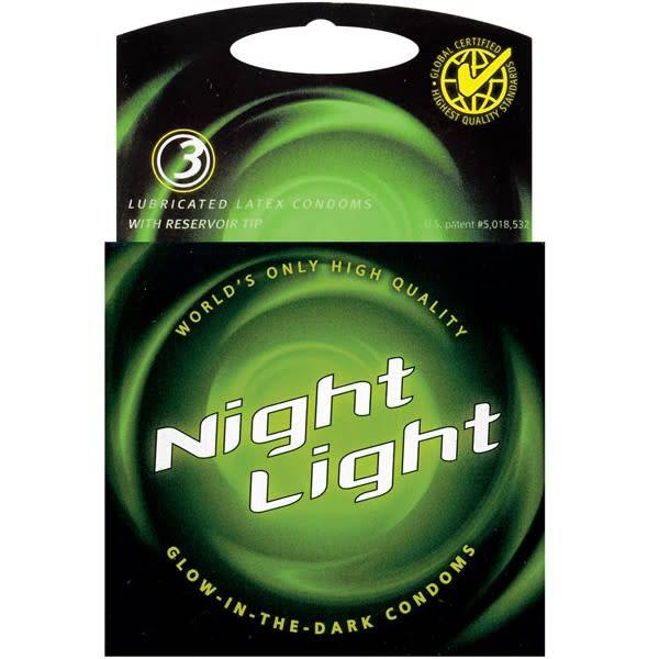 Night Light Glow Condoms 3-Pack