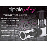 Nipple Play Vacuum Twist Suckers - Black