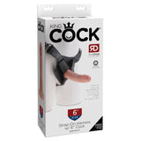 King Cock Strap on Harness With 6 Inch Cock - Light