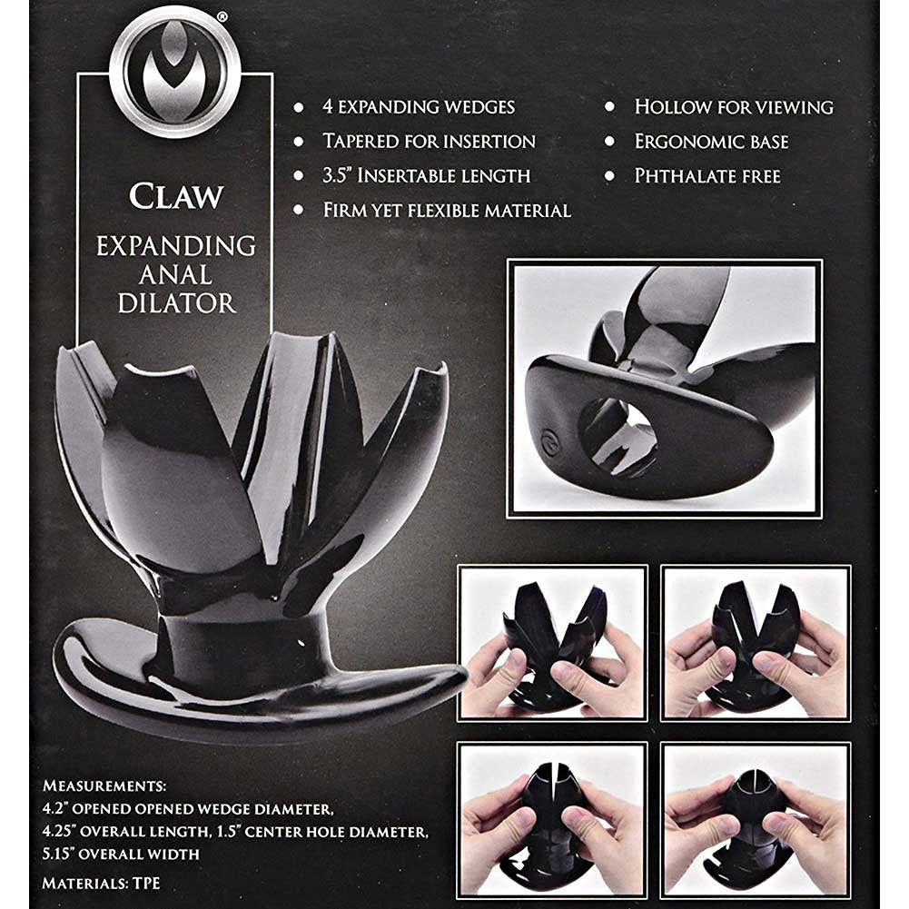 Master Series Claw Expanding Anal Dilator Plug - Black