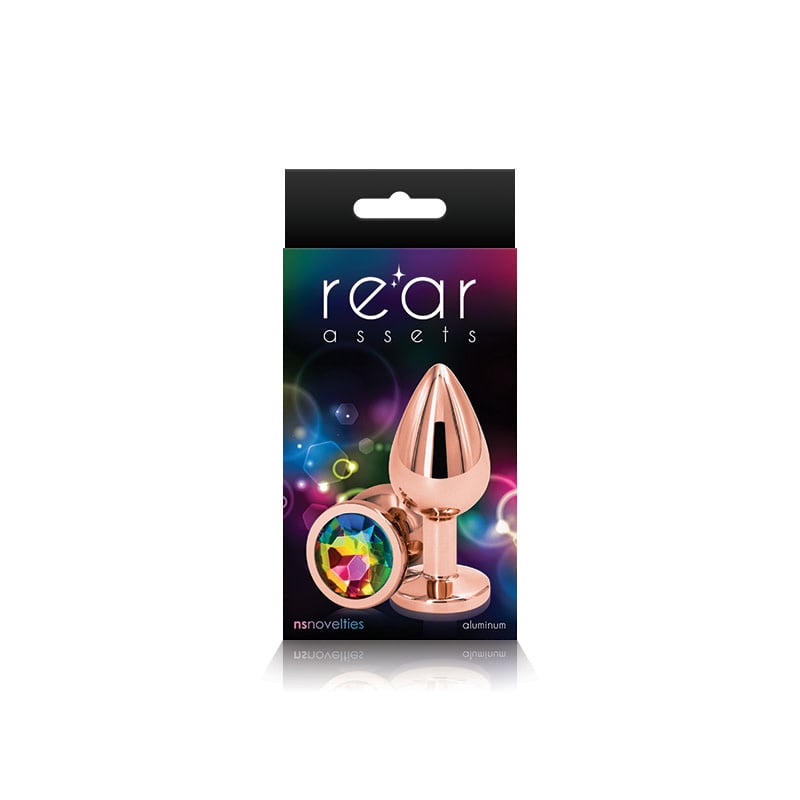 Rear Assets Anal Plug - Rose Gold - Medium - Rainbow