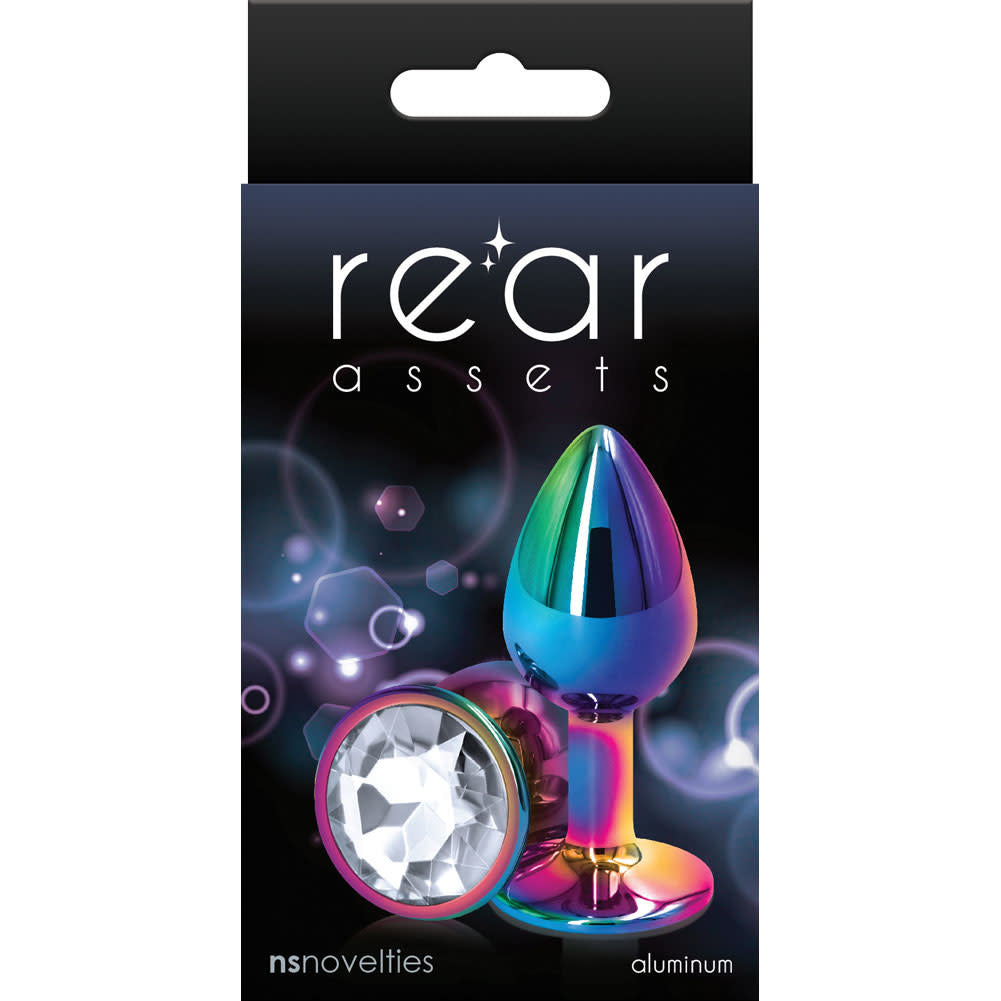 Rear Assets Anal Plug - Multicolor - Small - Clear