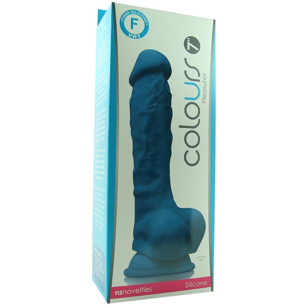 Colours Pleasures 7 inch Dildo - Blue