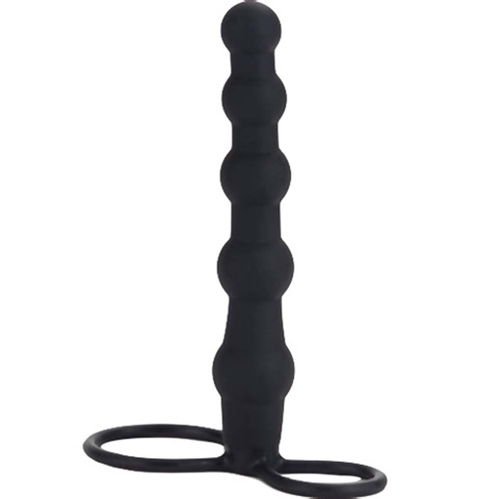 Silicone Love Rider Beaded Dual Penetrator