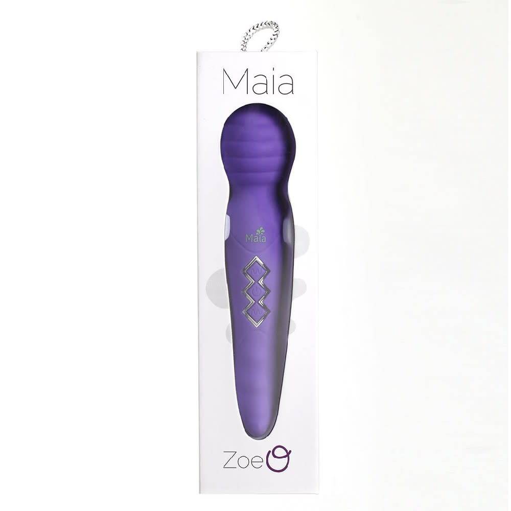 Zoe Maia Dual Vibrating Wand - Purple