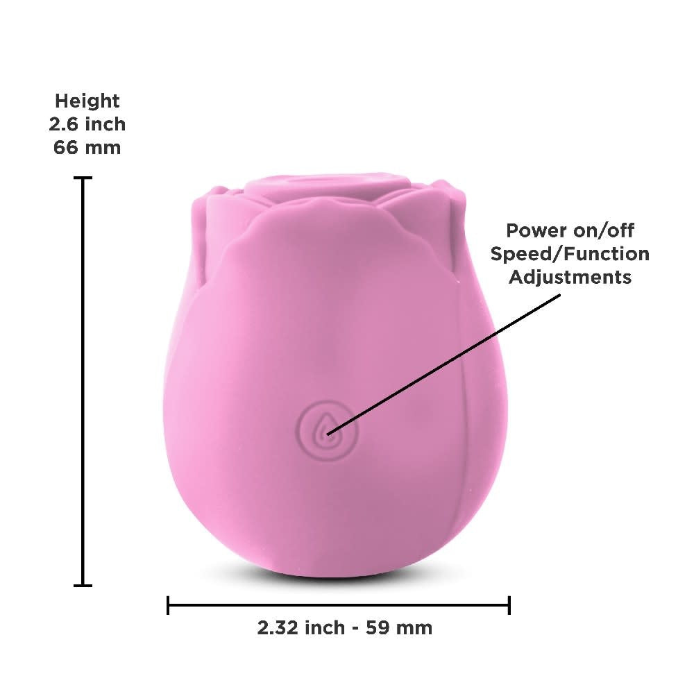 The Rose Suction Vibrator - Pink