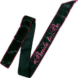 Bride to Be Black Sash