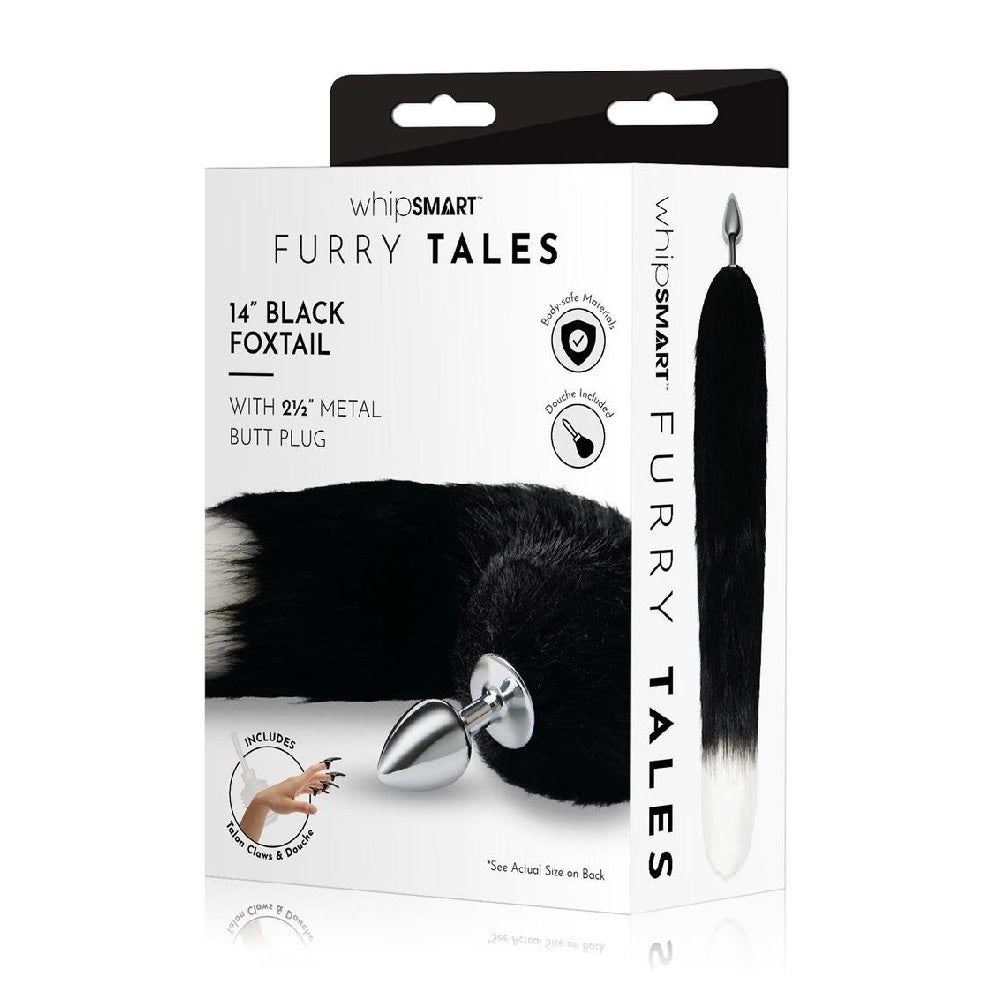 Chrome Plug With Black Fox Tail and Talons