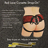 Red Lace Corsette Strap-on