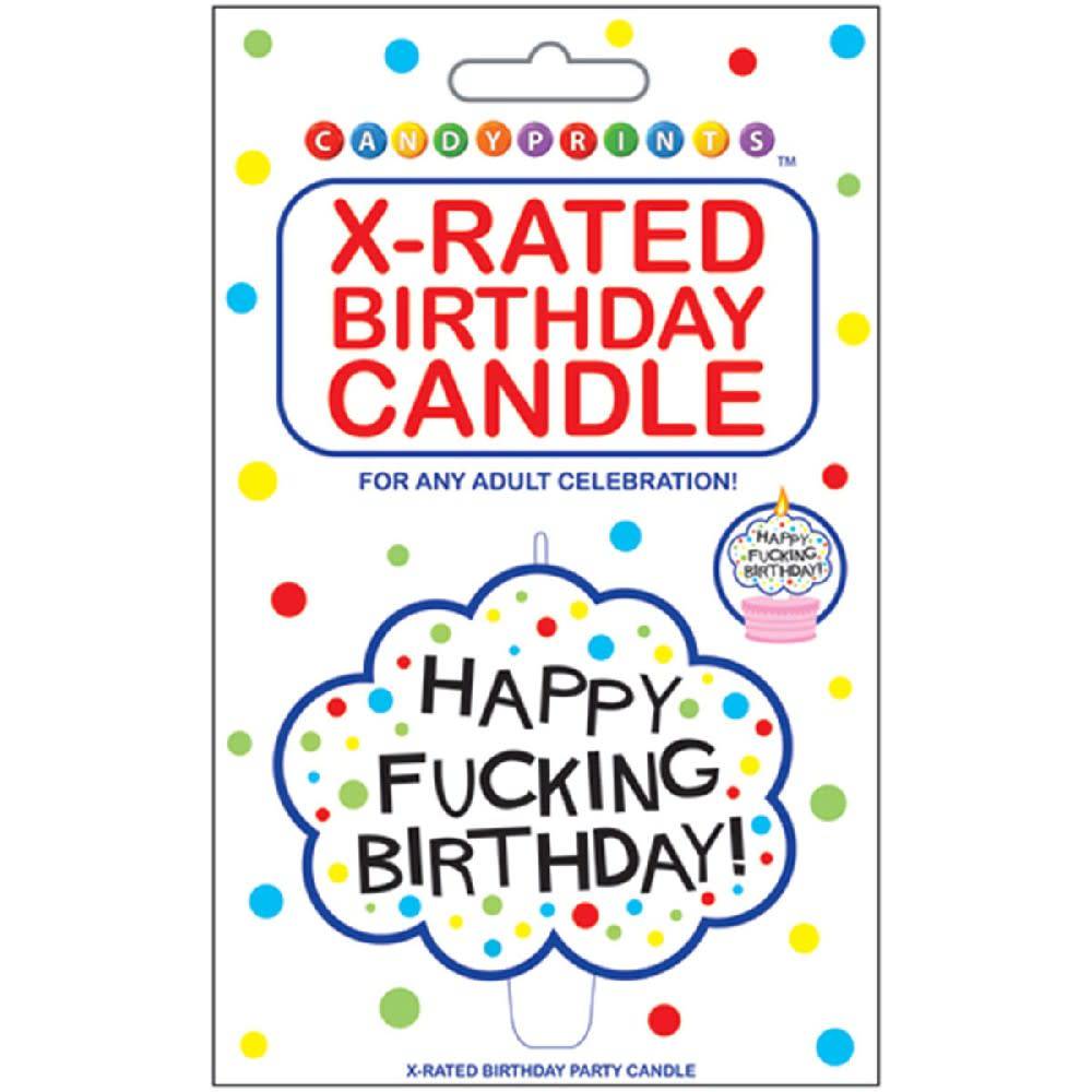 X-Rated Birthday Candle Happy Fing Birthday!