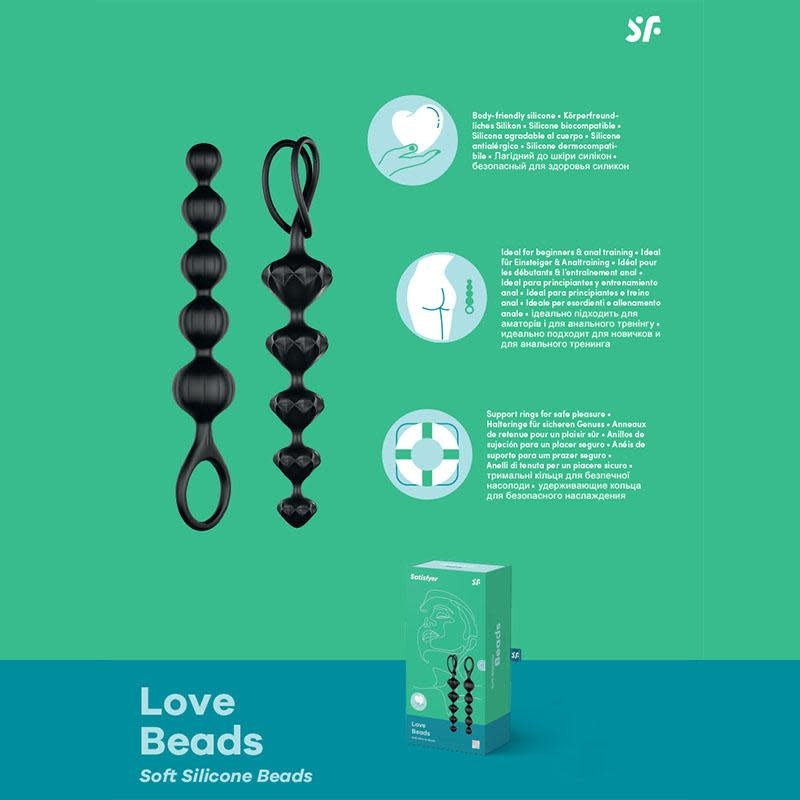 Anal Love Beads Black