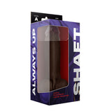 Shaft Model A Flexskin Liquid Silicone 9.5" Dong w/Balls - Mahogany