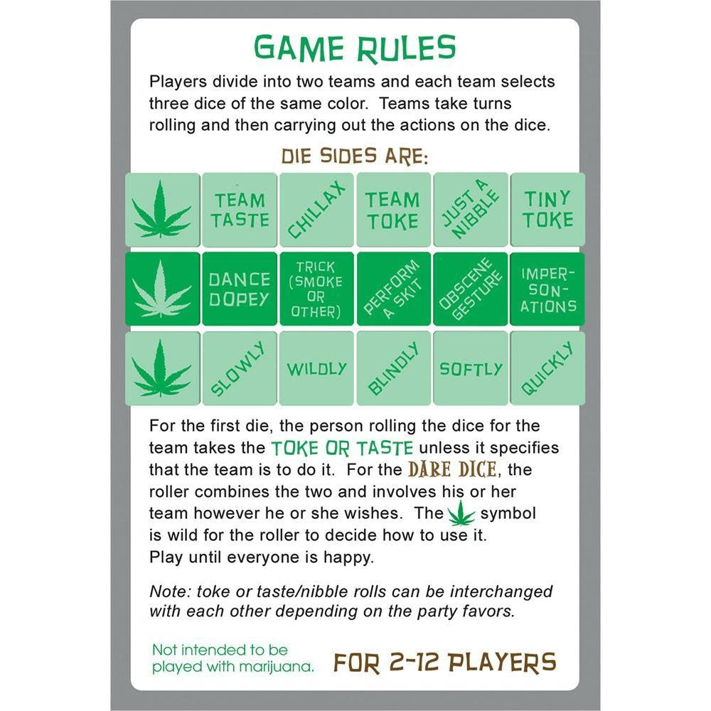 Dope Dice The Smoke, Vape or Edibles Game