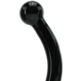 Double Bull Black Glass Dildo