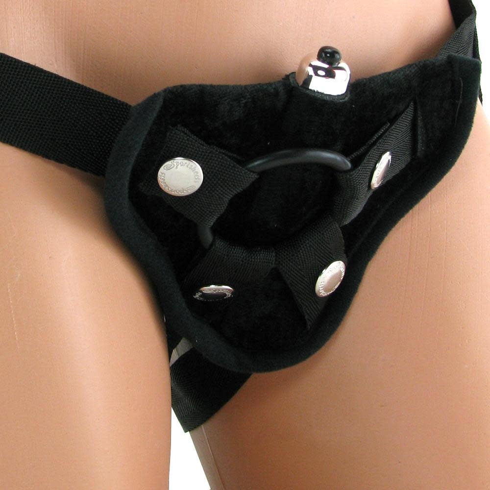 Vibrating Velvet Harness